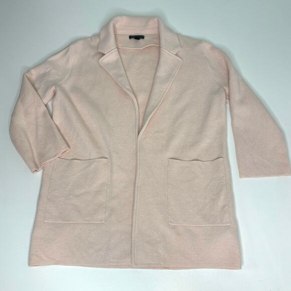 J Crew Sophie Open Front Sweater Blazer Wool Blend Blush S - Picture 9 of 10